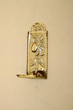 Vintage European Brass Sconce in Pear Motif