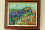 Original European Vintage Oil on Canvas – “Vivid Landscape”