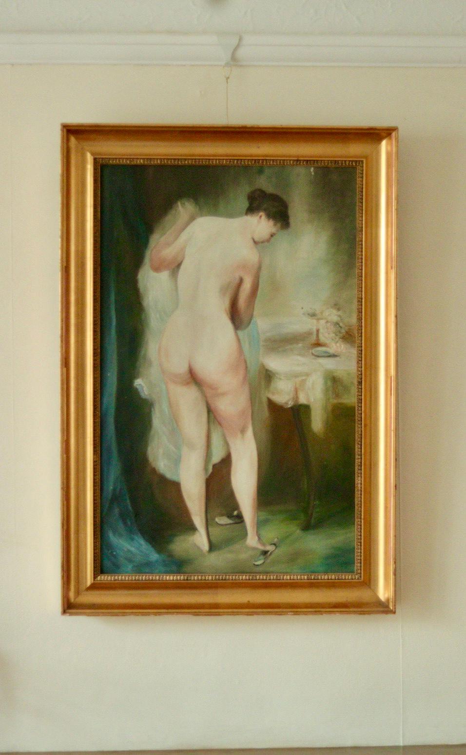 Original Mid-Century Oil on Canvas – “Female Nude”