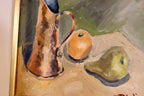 "Still Life Pitcher and Fruit" by J Bjurling