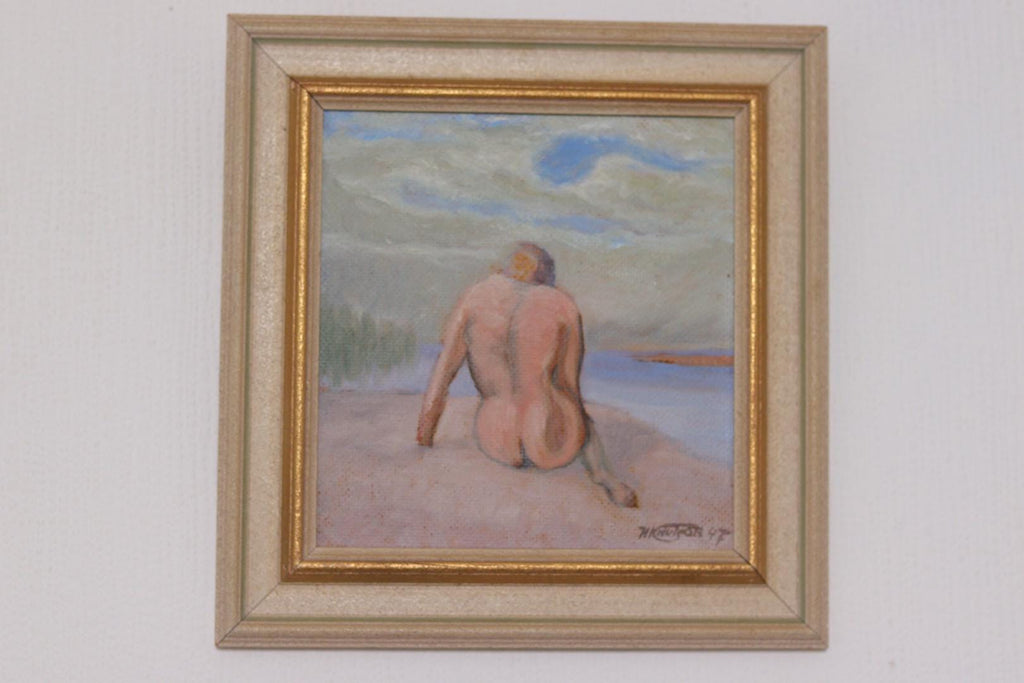 “Woman’s Back on the Beach” by H. Knutson