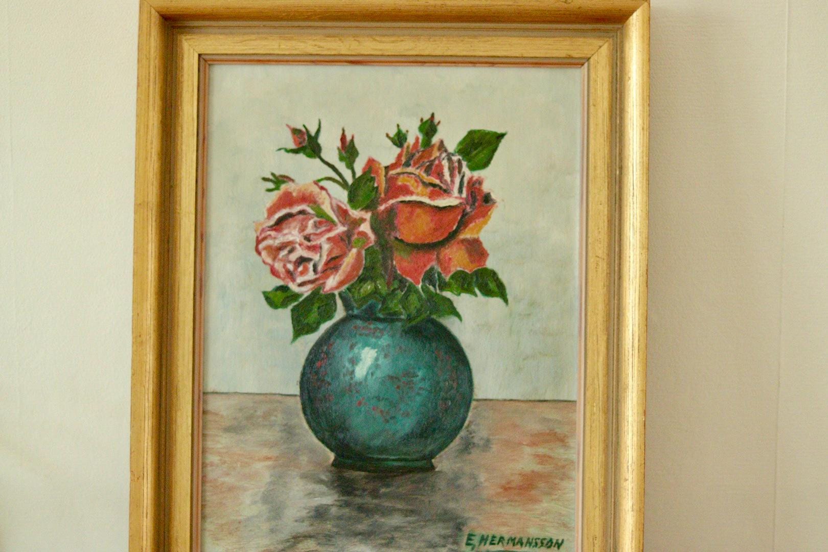 "Still Life Vase" by E. Hermansson