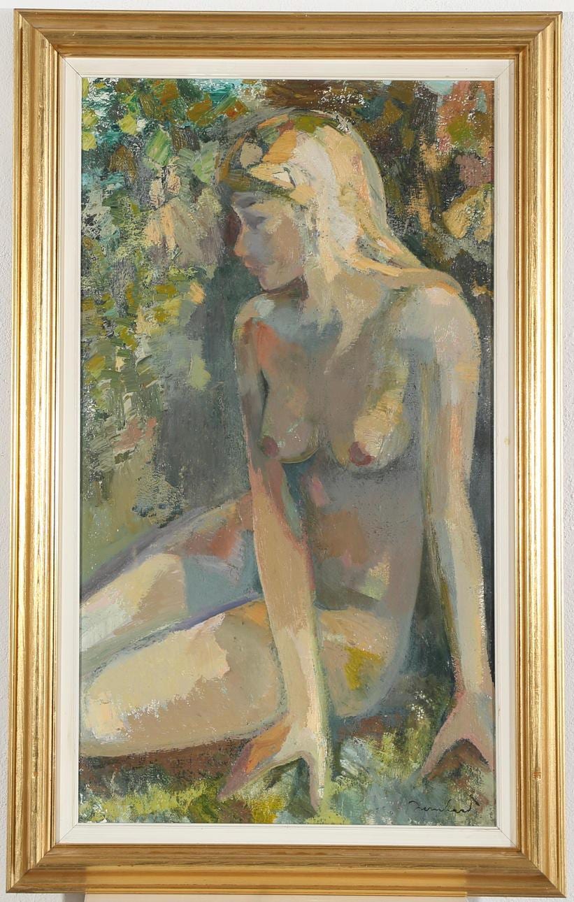 “Seated Woman” by Bernhard Petersen (1911–1988)