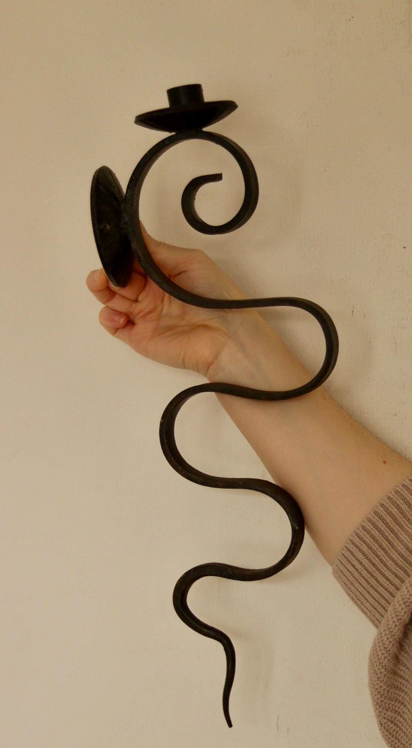 Pair of Mid-Century-Swedish Sconces with Black Coating