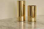 Pair of Mid-Century Norwegian Brass Candle Holders by Colseth