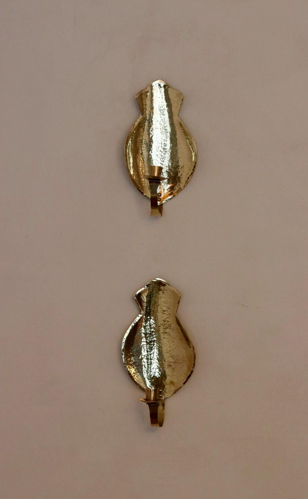 Pair of Mid Century Swedish Brass Sconces