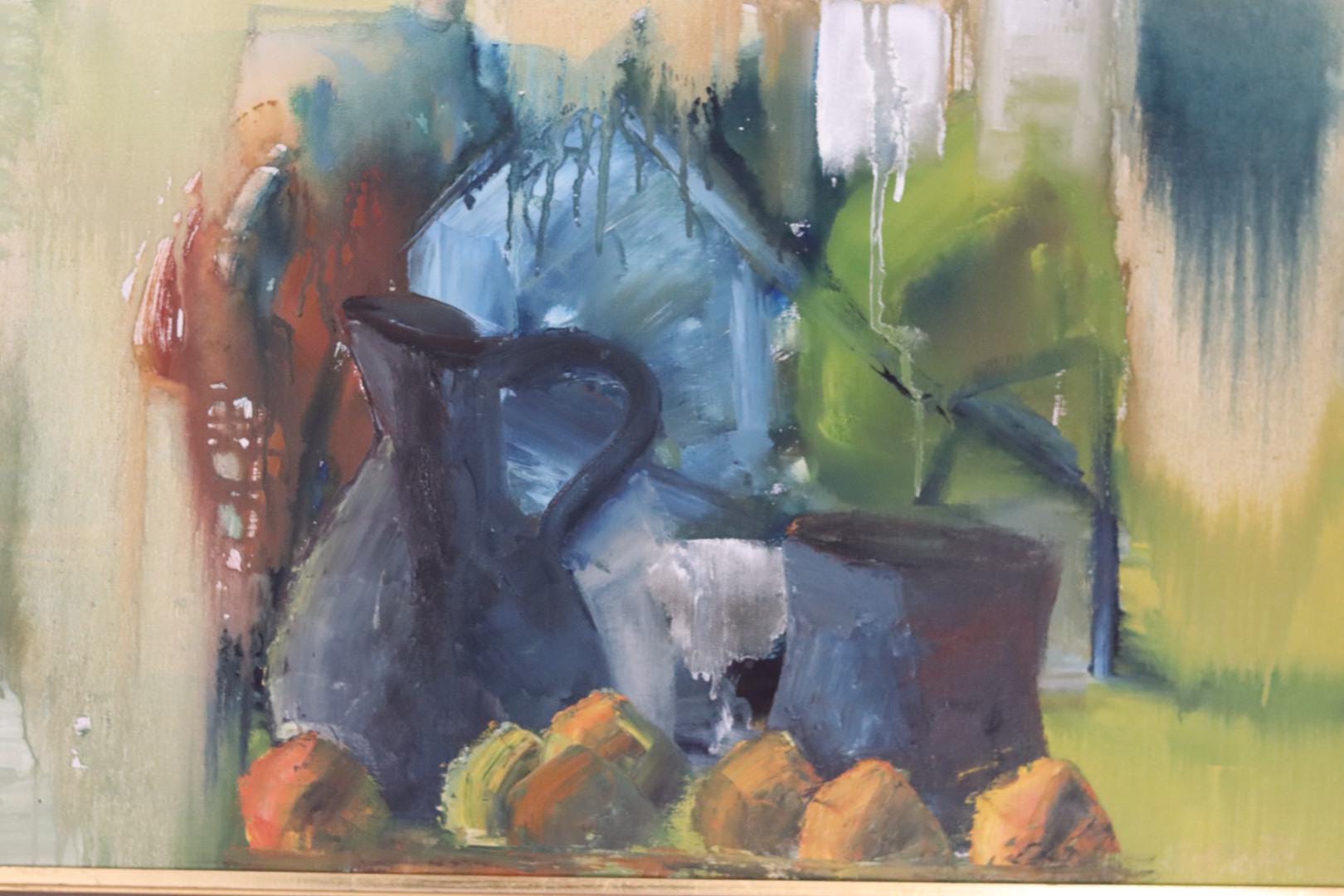 Original Swedish Oil on Canvas – “Vibrant Still Life”