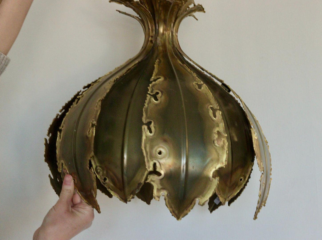 1960's  Danish Butalist Pendent by Svend Aage Holm Sørensen, " Onion"