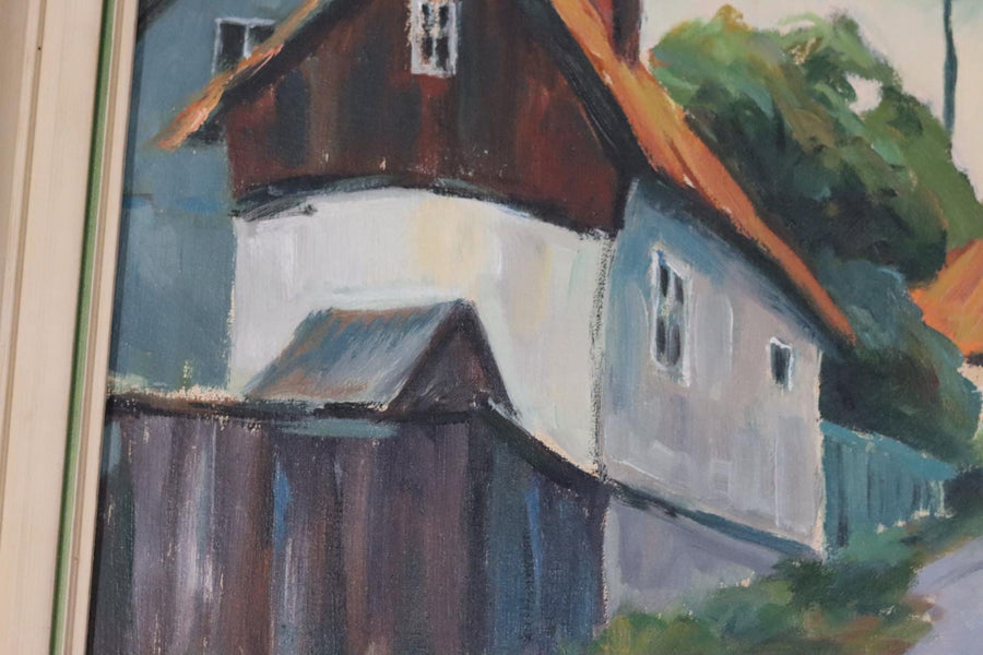 “Village Scene” by Alvar Johansson