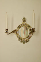 SINGLE Vintage Swedish Brass Sconce
