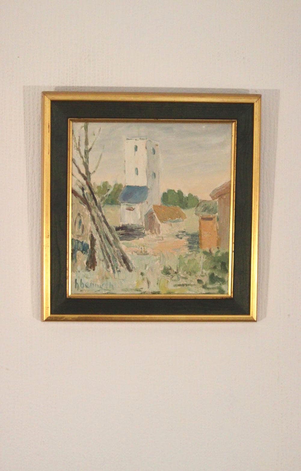 “Village” (Attributed to H. Benneth)