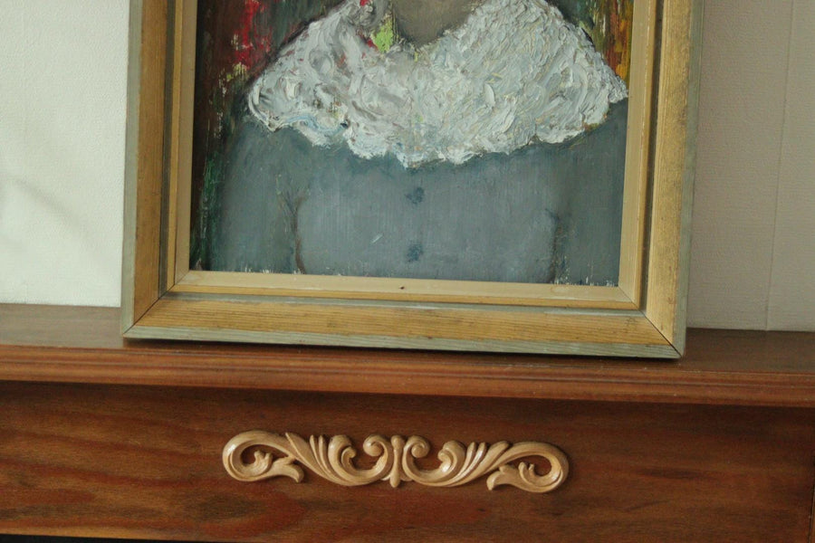 Original Swedish Mid Century Oil on Panel –Portrait of a Woman