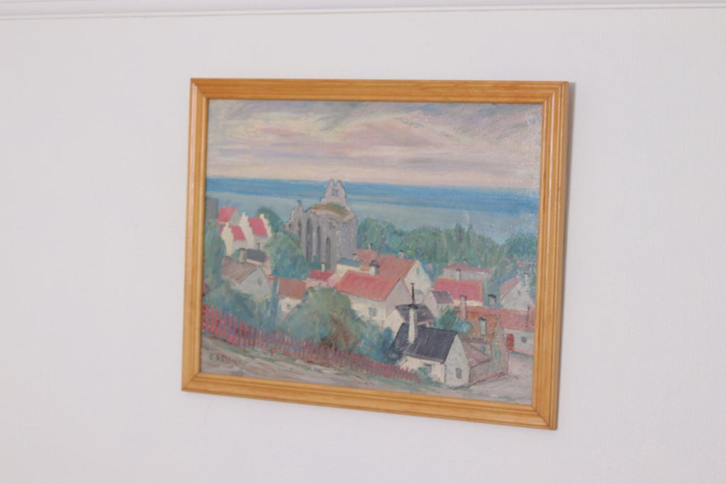 “Village Scene” by E. R. Olsson