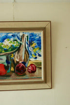 Original Swedish Oil on Panel – Still Life by MARTIN SJÖBLOM