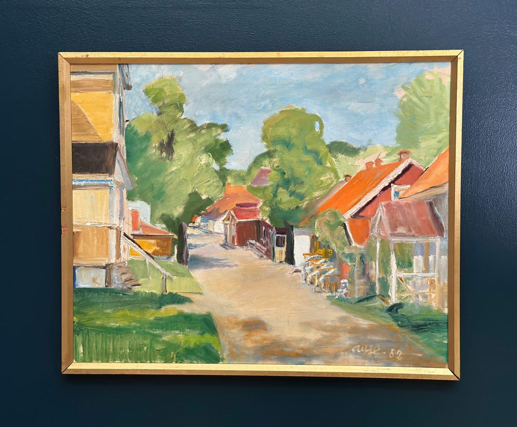 Street with Houses and Trees By Ulfe