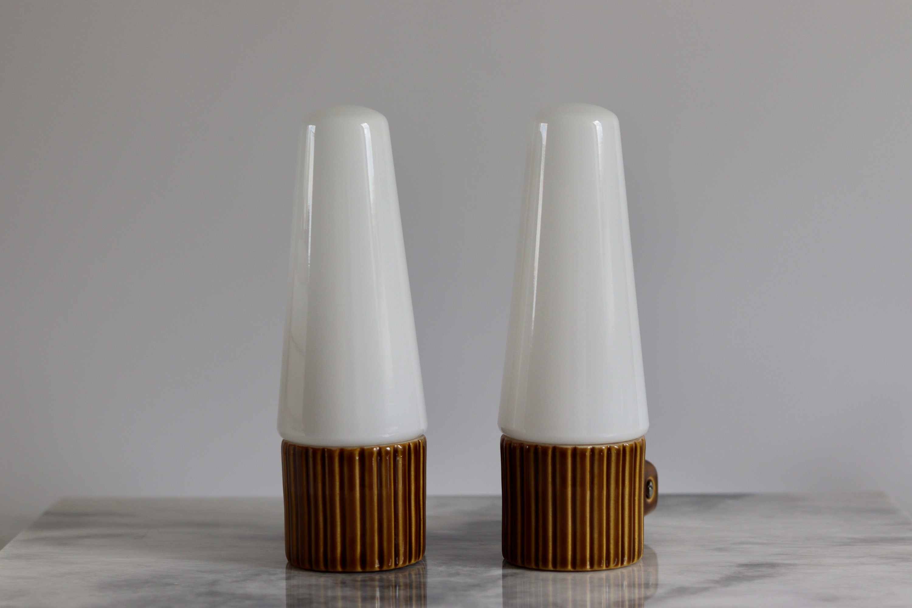 Pair of Swedish Wall lamps designed by SIGVARD BERNADOTTE for IFÖ Noah Ancienne