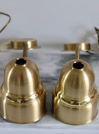 Pair of Vintage Swedish Brass Wall Lamps by Ewå Belysning, circa 1960s Noah Ancienne