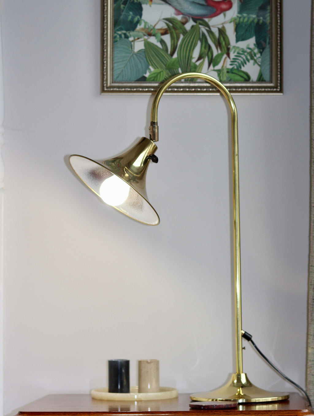 Statement Lamp in Brass, designed by Börje Claes for Norlett Elit. Circa 1960's, Sweden Noah Ancienne